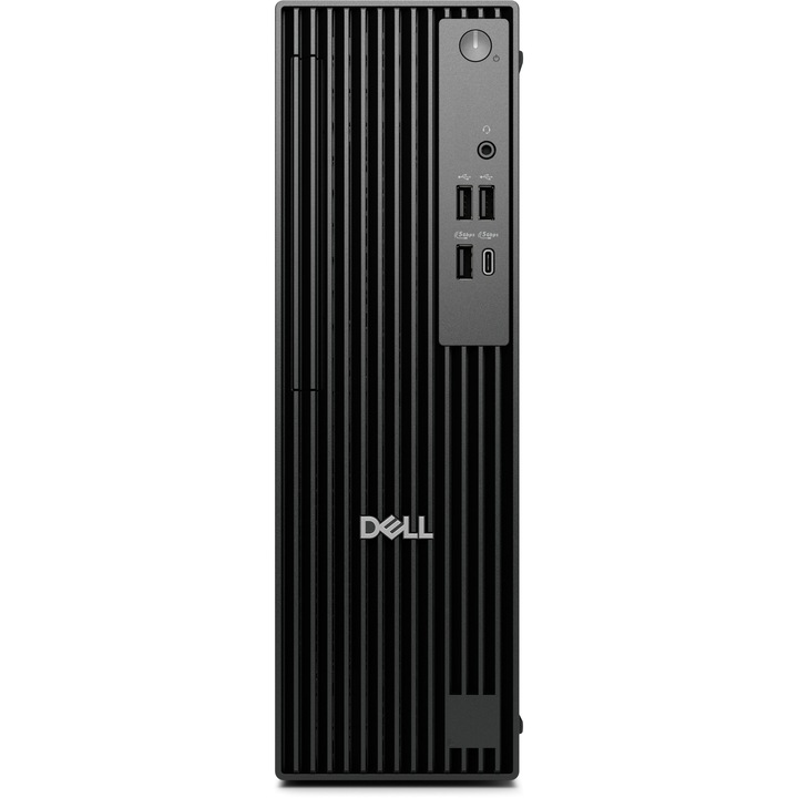 Настолен компютър Dell Pro Slim QCS1255, Процесор AMD Ryzen 7 8700G (4.2/5.1GHz, 16M), 64 GB, 1 TB SSD M.2 NVMe, AMD Radeon 780M, Windows 11 Professional