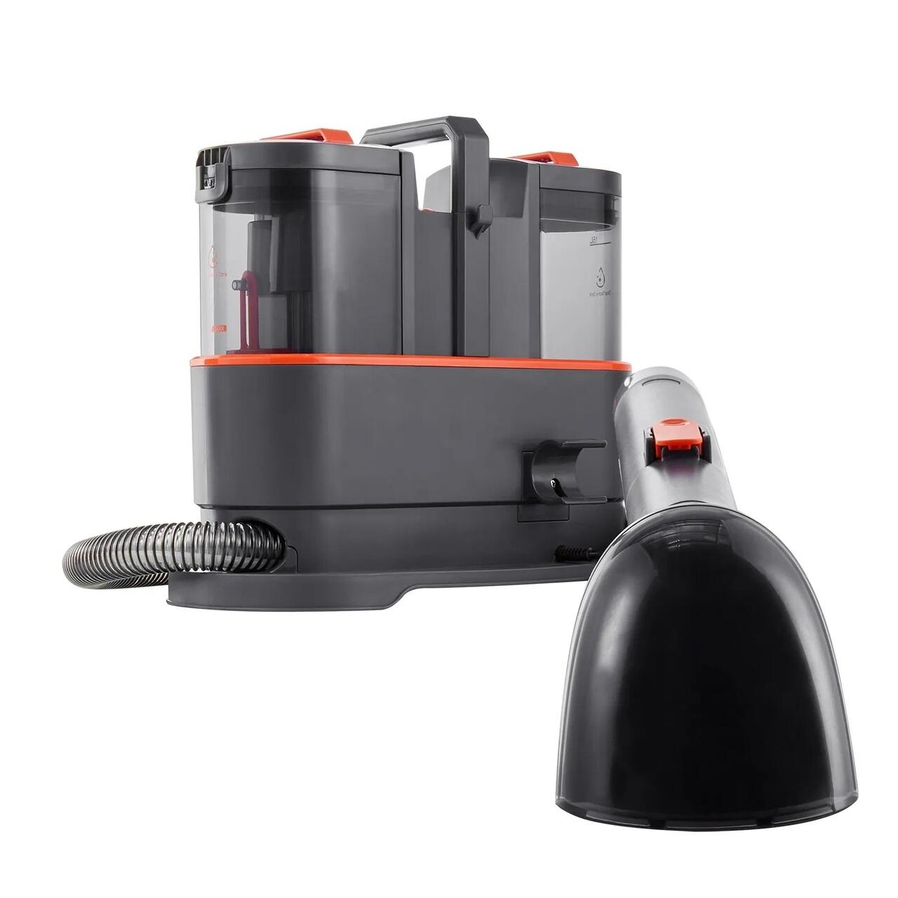 Aspirator profesional cu spalare, Curatator de pete textile, covoare, tapiterii, 450 W, Rezervor apa curate/murdara 1.5/0.8 l