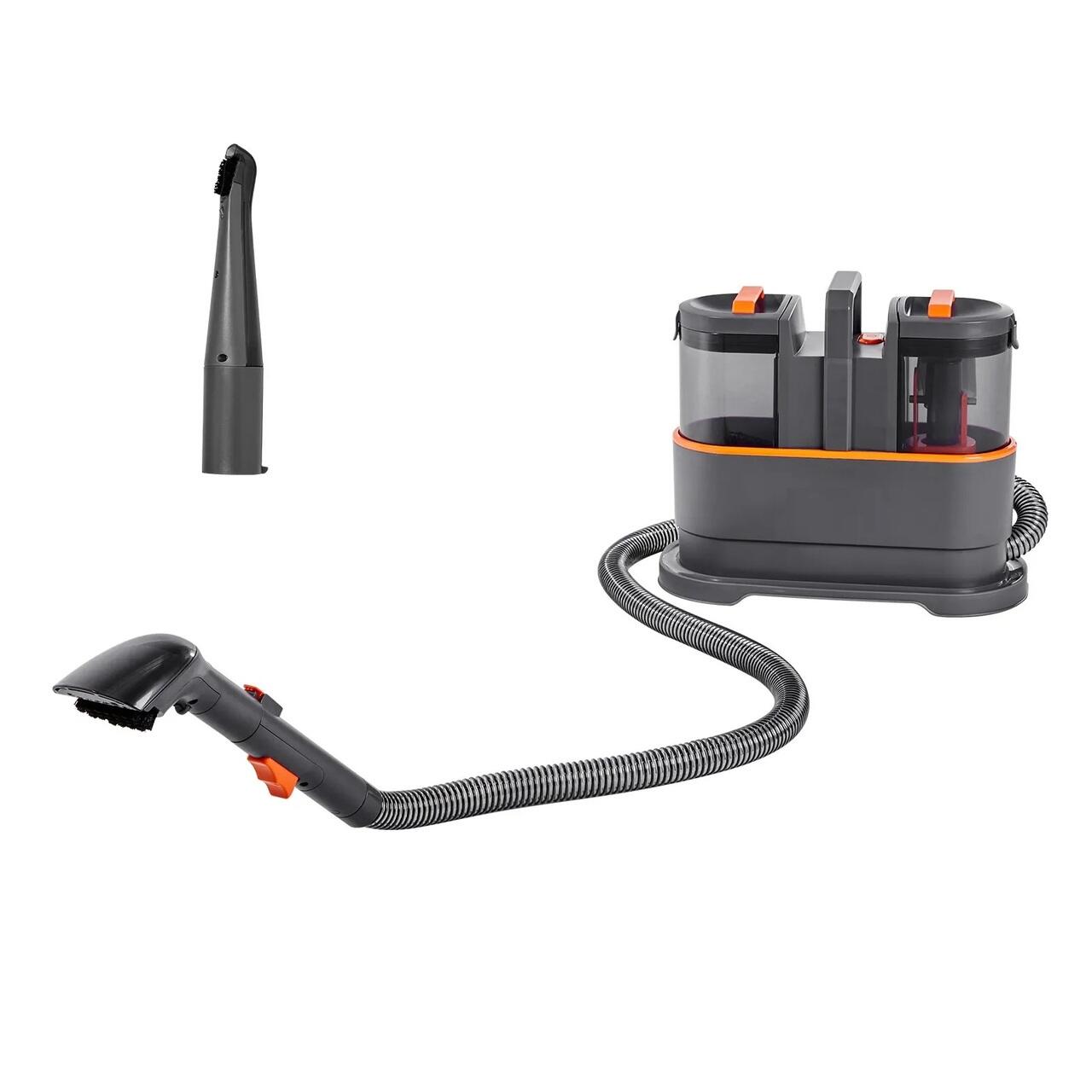 Aspirator profesional cu spalare, Curatator de pete textile, covoare, tapiterii, 450 W, Rezervor apa curate/murdara 1.5/0.8 l