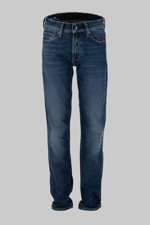 G-STAR, Mosott hatású slim fit farmernadrág, Sötétkék