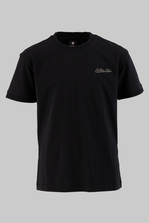 G-STAR, Kerek nyakú logós póló, Fekete