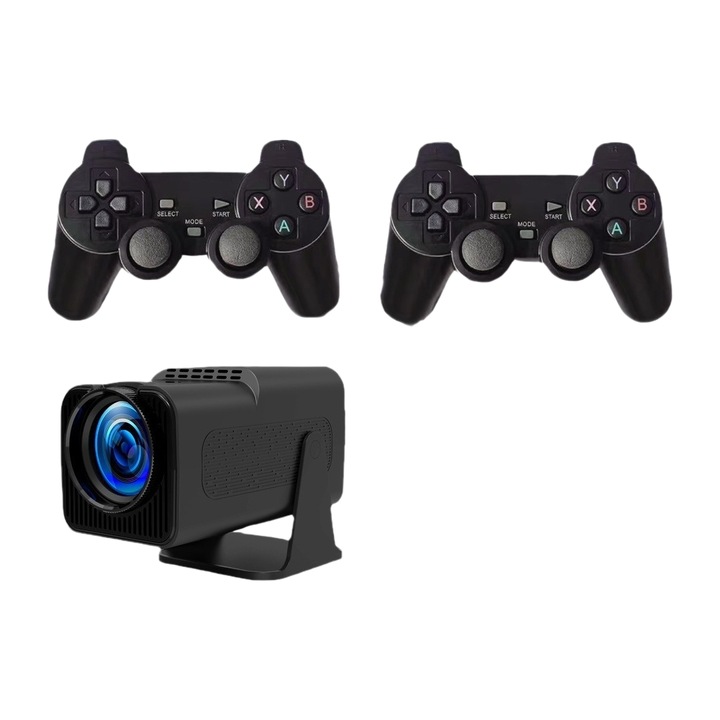 Proiector portabil, 720P, Android 11.0, Wi-Fi, Bluetooth, HDMI/AV, 160 ANSI, reglare rotatie 180°, negru