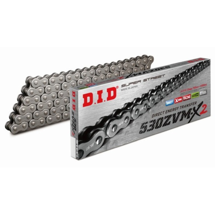 Lant moto D.I.D 530 X-Ring, rozcut + ognivo