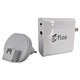 Incarcator universal de priza INFLOO REAL 65W QC3.0 PD USB-C USB-A GAN alb