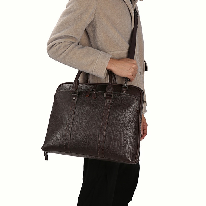 Geantă laptop VALMIO P089, piele de vacă, 40x32x9, 5cm