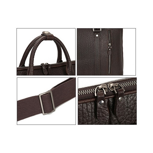 Geantă laptop VALMIO P089, piele de vacă, 40x32x9, 5cm
