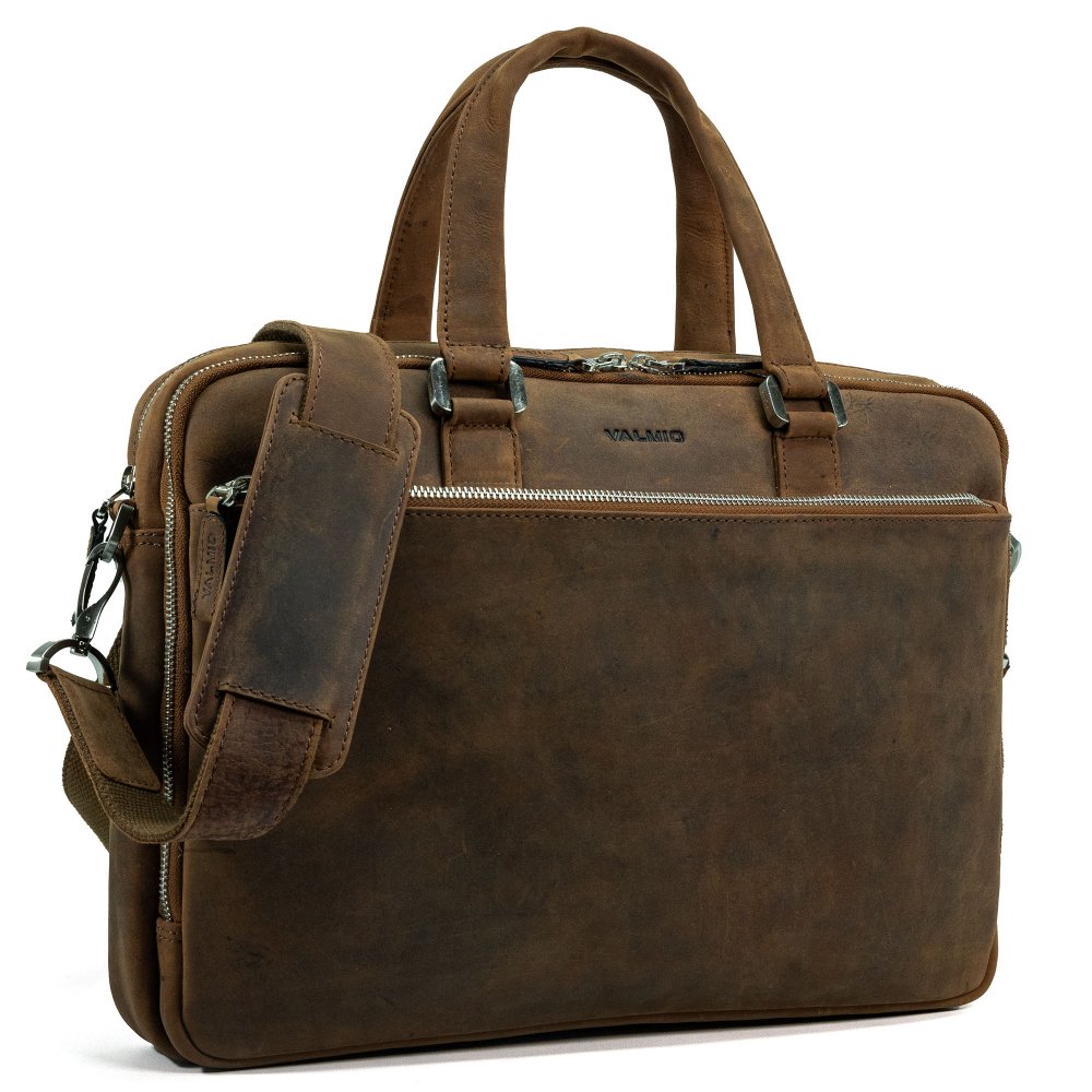 Geantă laptop din piele Valmio L03, 40x29x9cm, servietă, pentru laptop 15"