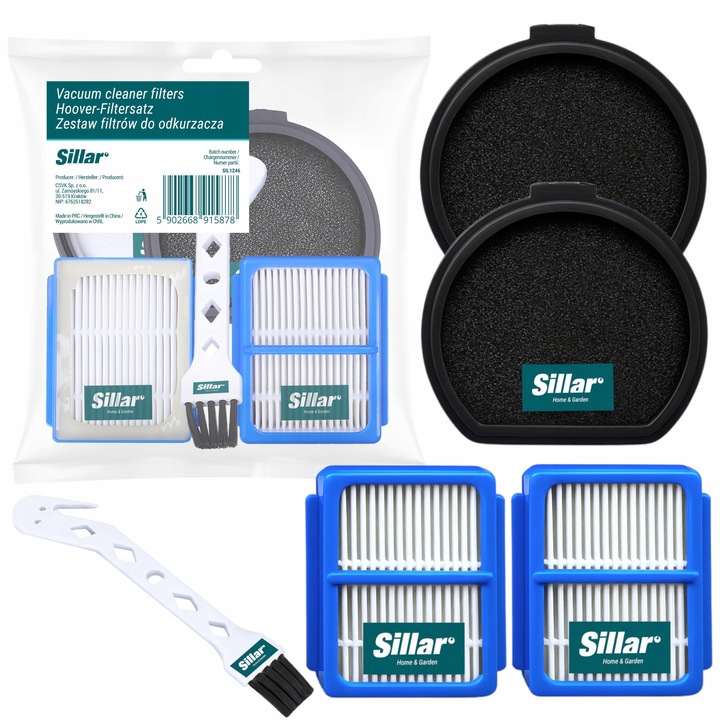 Set 5 accesorii pentru aspirator verticale, 2x filtru de evacuare, 2x filtru HEPA, met perie de curatat compatibil cu AEG ELECTROLUX PURE Q9 PQ91 PQ92 QX9-1, inlocuitori