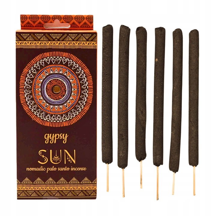 Betisoare parfumate nomade tiganesti Banjara set 6 buc, Palo Santo, 14x1cm, naturale, etic, India