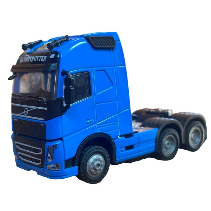 Macheta metal Camion Volvo Globetrotter cu sunet si lumini albastru