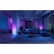 Lampa smart ambientala Nanoleaf Matter, RGBW, Control vocal si aplicatie, 22W, 1700lm, 2200K-6500K, Peste 16M culori, Negru