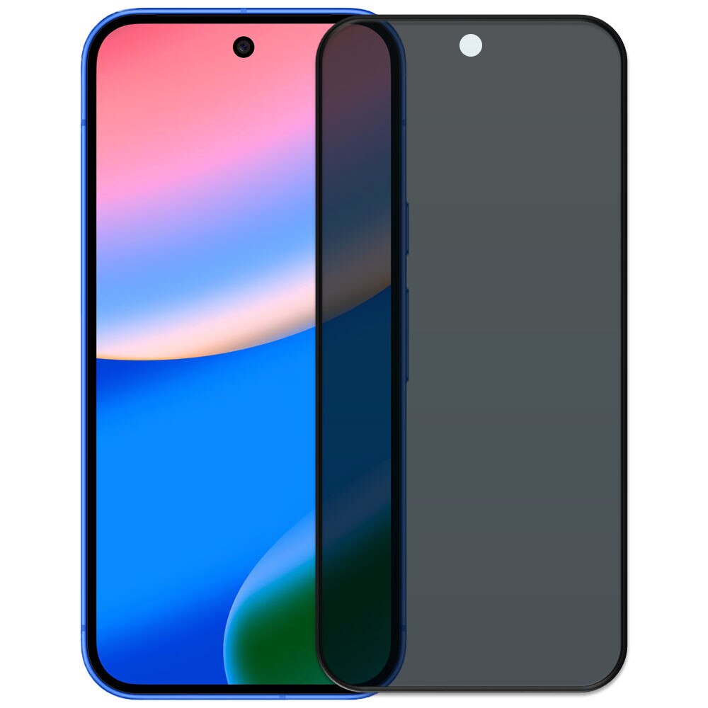 Folie din sticla securizata pentru Google Pixel 10, HAMSTERBOX Privacy Shield, Protectie completa ecran, Full face, Aplicare rapida, Case Friendly, Negru