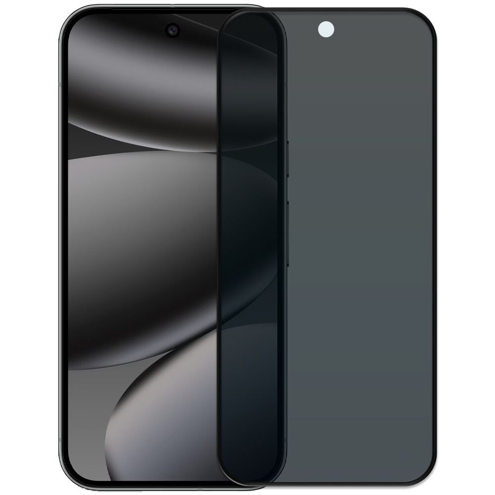 Folie din sticla securizata pentru Google Pixel 10 Pro, HAMSTERBOX Privacy Shield, Protectie completa ecran, Full face, Aplicare rapida, Case Friendly, Negru