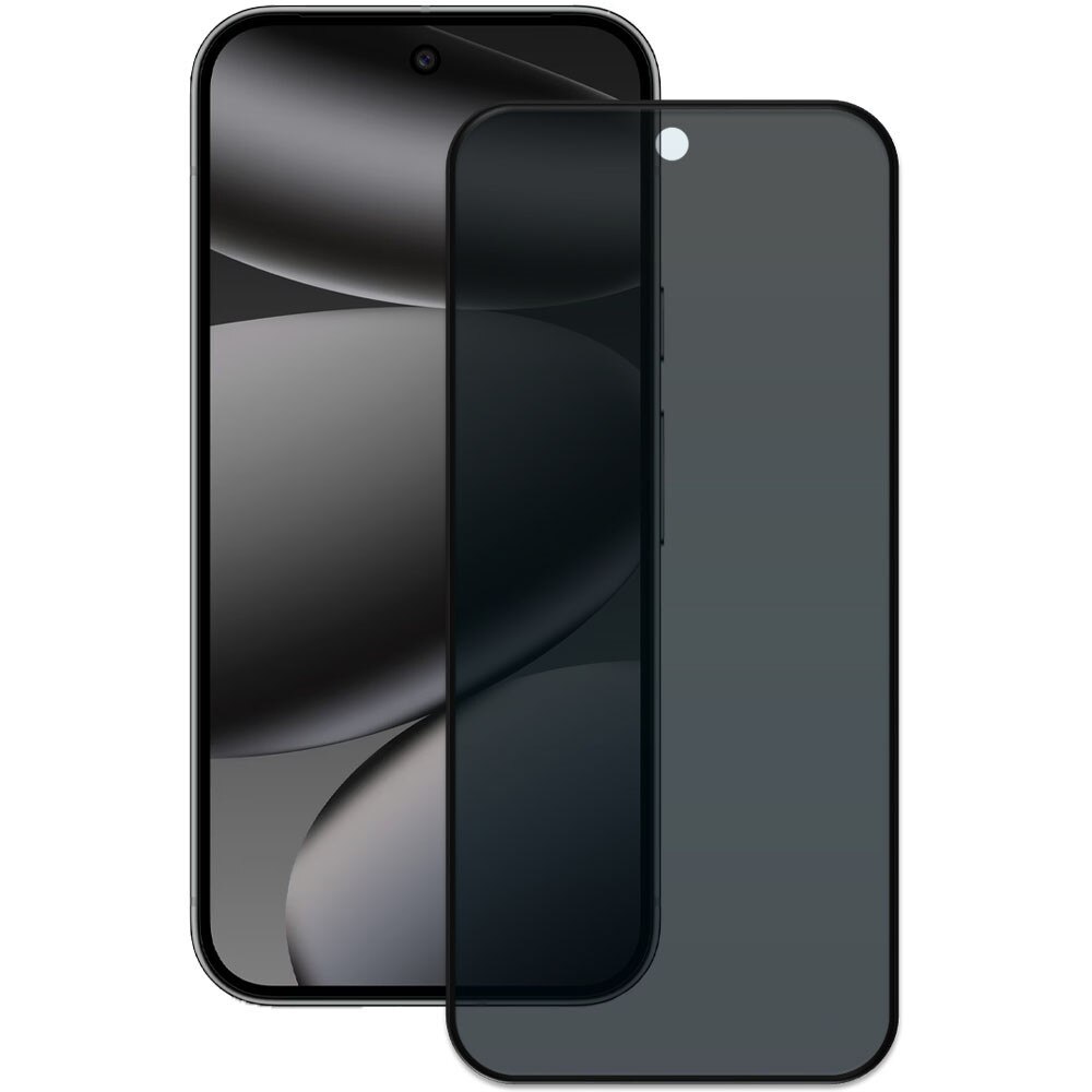 Folie din sticla securizata pentru Google Pixel 10 Pro, HAMSTERBOX Privacy Shield, Protectie completa ecran, Full face, Aplicare rapida, Case Friendly, Negru