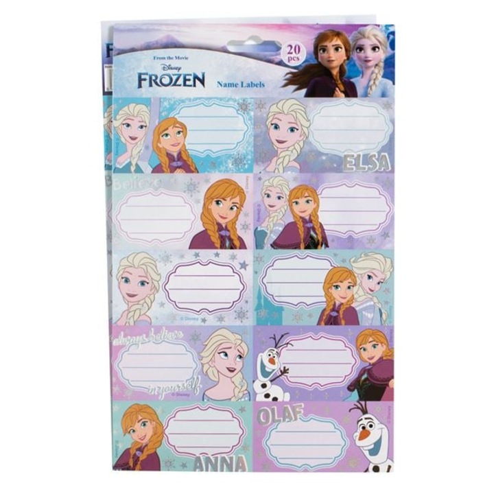 Самозалепващи етикети Замръзналото кралство, комплект 20 броя, 8,4x4,5см, за момичета, Antbro