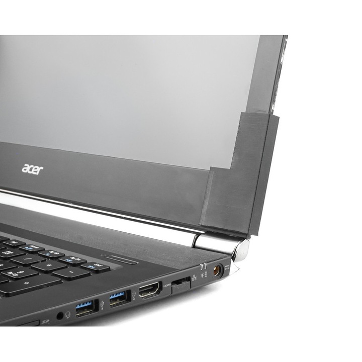 Kit reparatii, Acer, Aspire V Nitro VN7-591G MS2395, negru, pentru repararea balamalelor, instructiuni de asamblare incluse, material rezistent, asamblare usoara, fara lipire, setul contine 2 piese (stanga si dreapta)