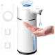 Dozator automat pentru sapun lichid LUVLU™, senzor inteligent Touchless, 4 trepte de dozare, display led, 420ML, IPX5, dispenser sapun baie, bucatarie, Alb