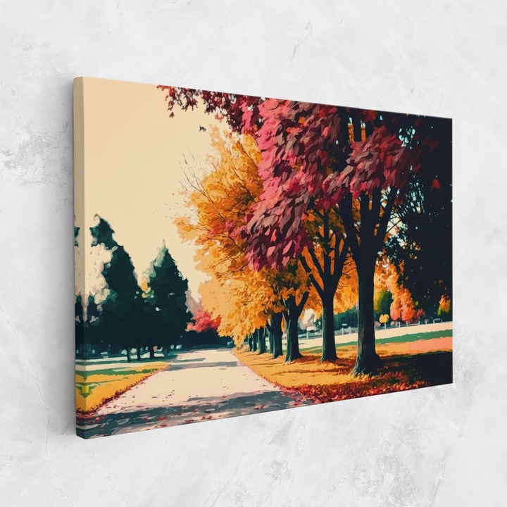 Картина на платно, ARTHUB, 20x30 cm, Спалня и Дневна, Пейзажи, Есен, Autumn Park