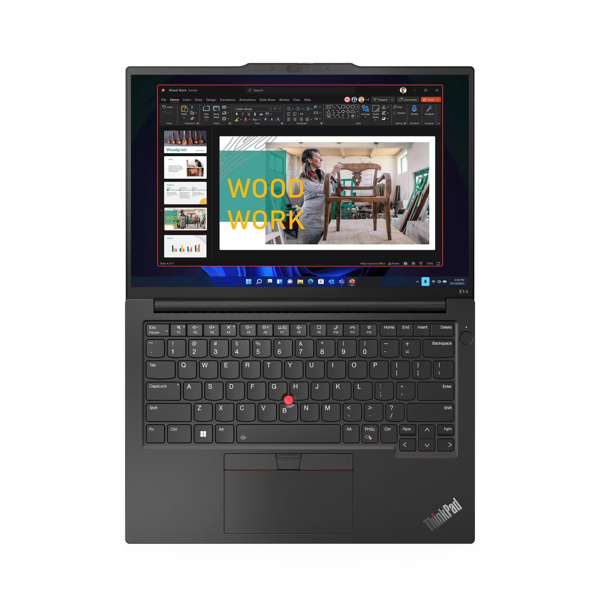 Laptop Lenovo ThinkPad E14 Gen 5, 14" WUXGA, AMD Ryzen 3 7330U, 8GB, 256GB SSD, negru