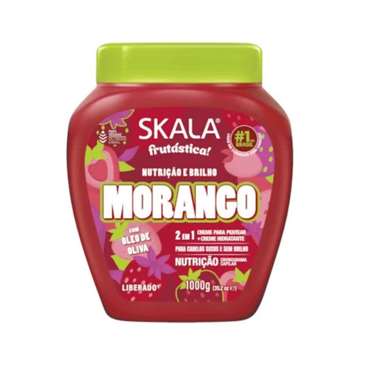 Маска за къдрава коса 2-в-1 с екстракт от ягоди, Skala, 1кг