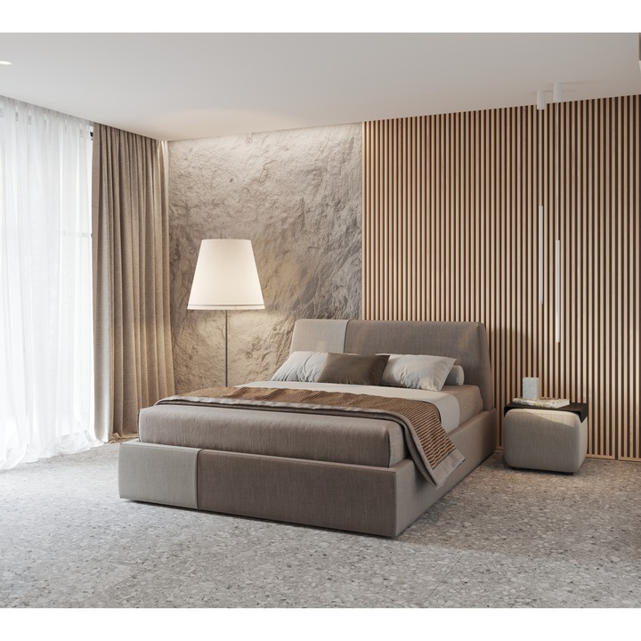 Saltea ortopedica SELECT GELADI 140 cm * 190 cm * 20 cm, structura cu arcuri si spuma poliuretanica, fermitate medie