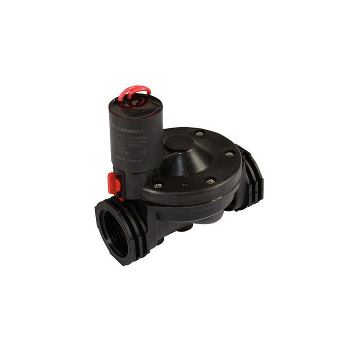 Електромагнитен клапан за напояване GreenMill, свързващ се към програматор