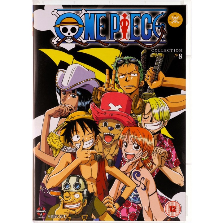 One Piece (Uncut) Collection 8 (Episodes 183-205) [4DVD]
