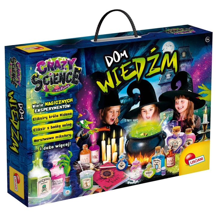 Set experimentare stiintifica, Dante, Crazy Science, 39,2x6,7x28,5cm, pentru copii de la 7 ani