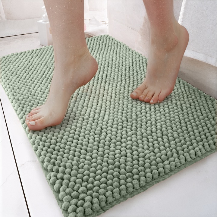 Covoras baie DarianA Ananas nefrit 50x80 cm antiderapant, absorbant