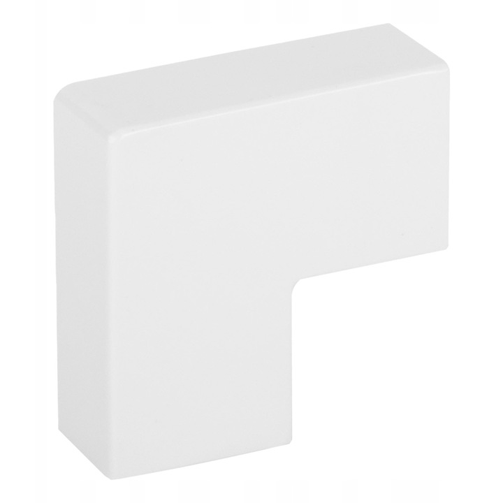 Conector tip L Euro-Box 60x40mm, alb