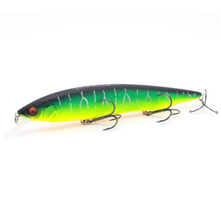 Momeala Megabass Kanata AYU 16cm 30g, design aerodinamic, verde