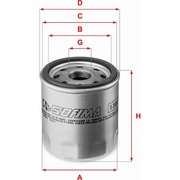 Filtru Ulei Sofima S 3584 R