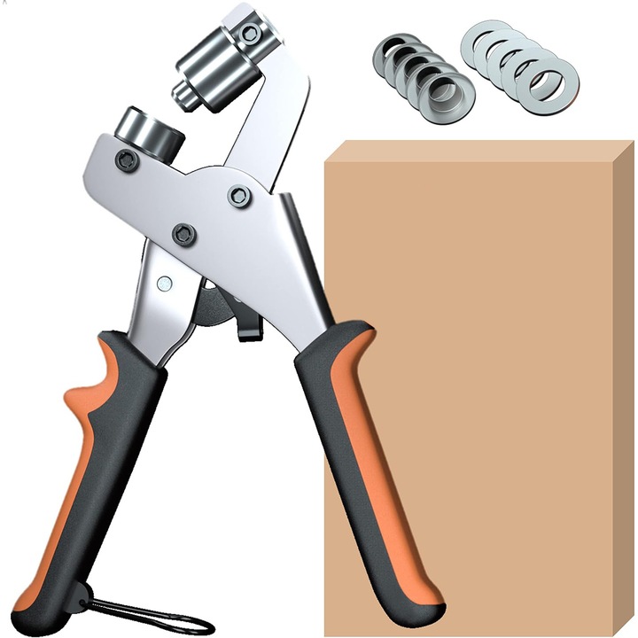 Masina de cusut ochiuri, manuala, Instalare usoara, conceput pentru haine, Imbracaminte pentru copii, pulovere, bricolaj, 200 bucati 10 mm ochiuri