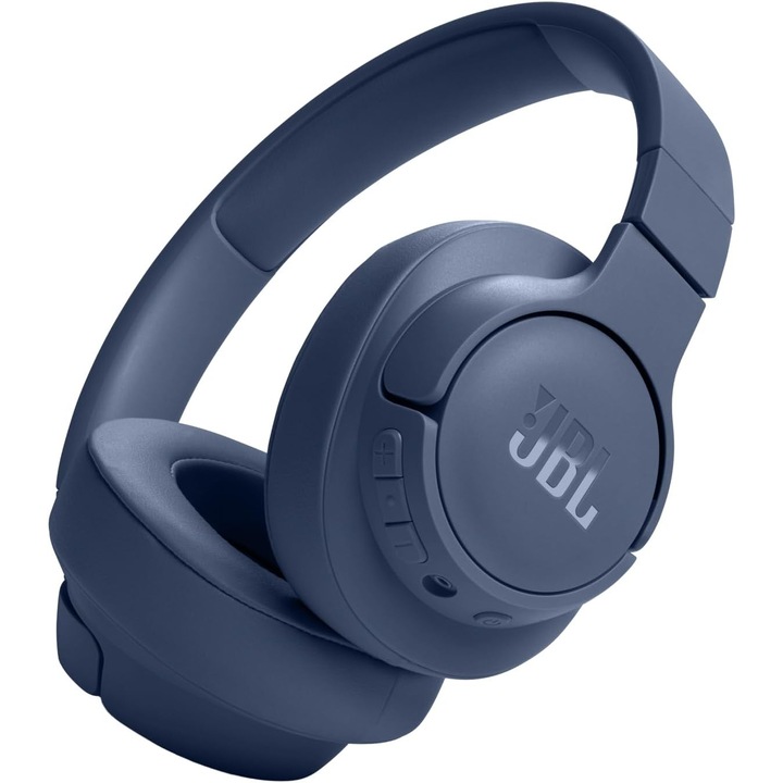 Безжични слушалки JBL Tune 720BT, Bluetooth 5.3, гласов асистент, басов звук, син