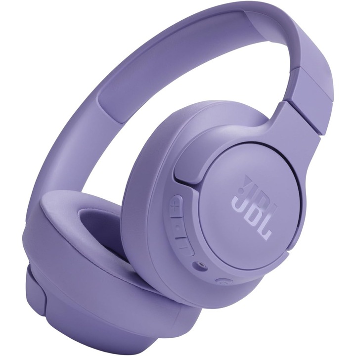 Безжични слушалки JBL Tune 720BT, Bluetooth 5.3, гласов асистент, басов звук, лилави