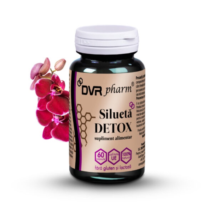 Silueta Detox, supliment alimentar, 60 capsule, extracte din plante, control greutate, multicolor