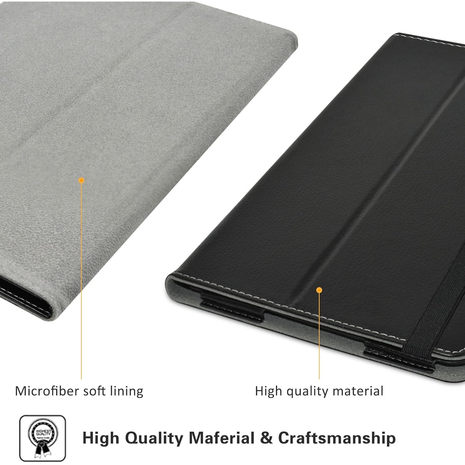 Husa tableta Blackview Tab 15, 10.5 inci, piele PU neagra
