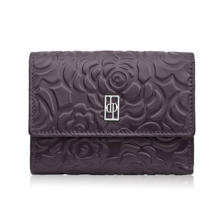 Női bőrtárca bordó vízszintes orientáció Rfid Paolo Peruzzi Al-15-Bgd