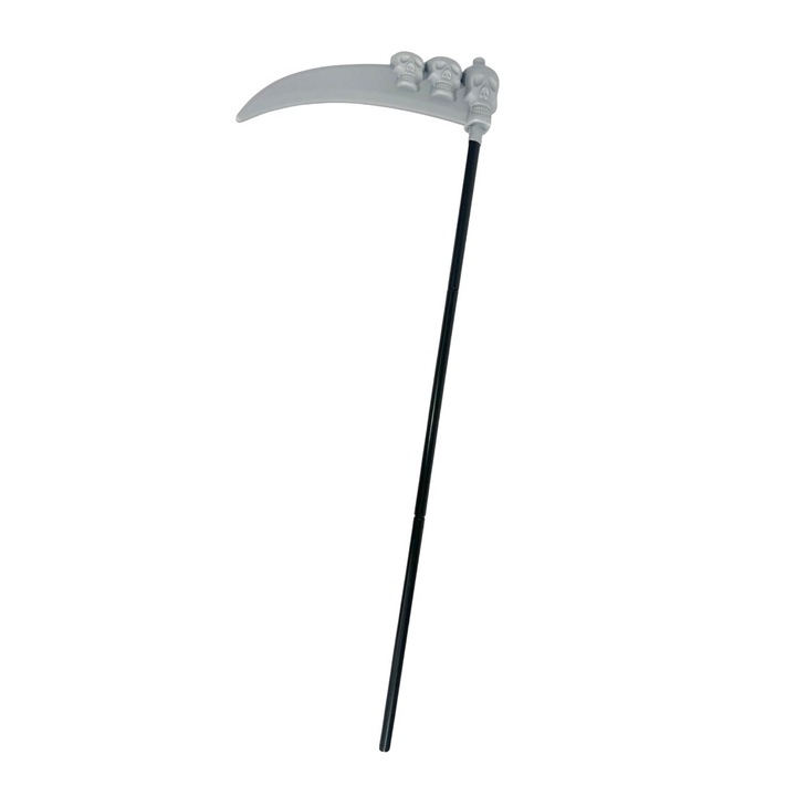 Хелоуин аксесоар Коса с черепи, 1 метър, Сглобяем