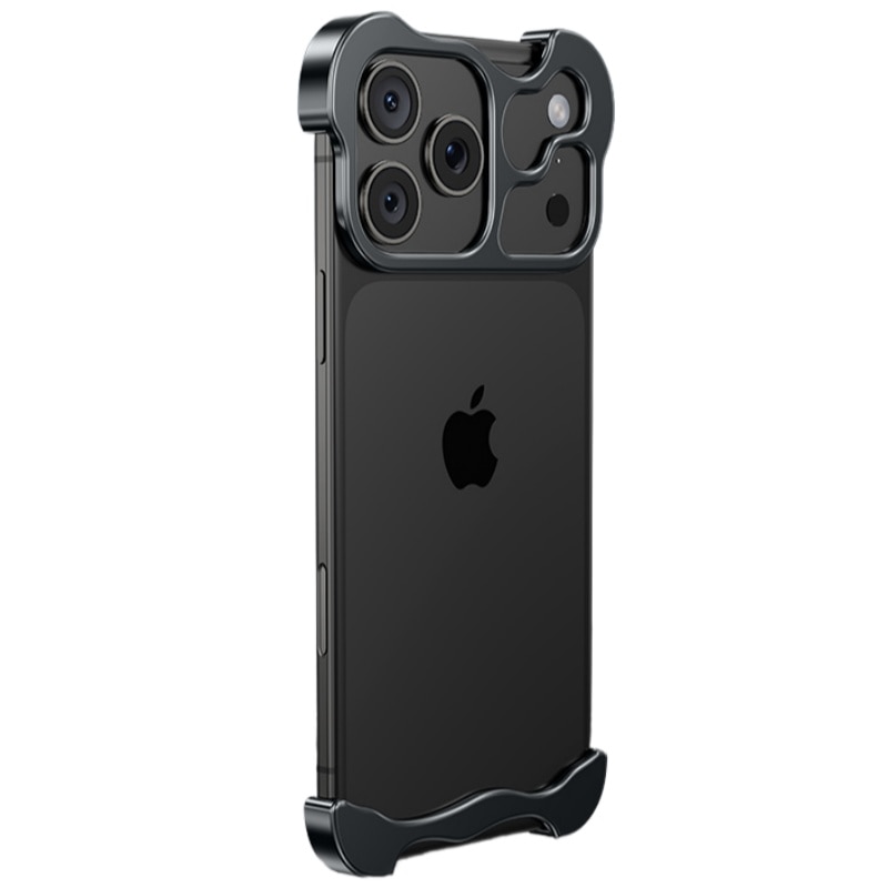 Carcasa metalica pentru capetele telefonului pentru iPhone 17 Pro, protectie pentru lentila camera, fara rama, anti-cadere