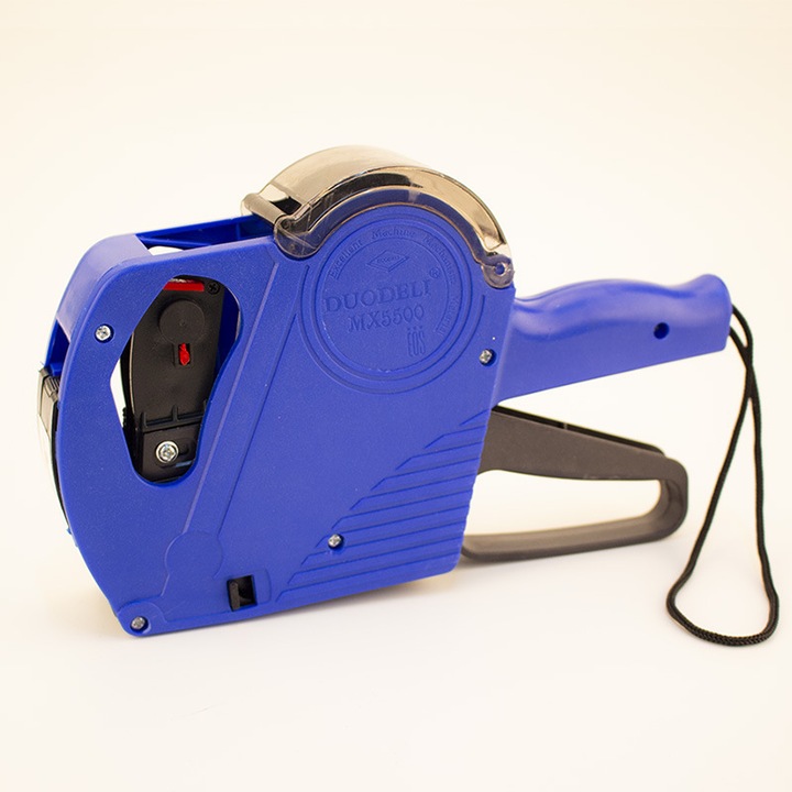 Aparat de etichetat MX-5500, 8 cifre, albastru, cu 300 etichete autocolante si 2 cartuse cerneala