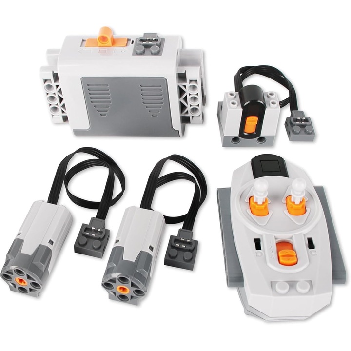 Kit motor 5-in-1 compatibil cu Lego Technic, set motor cu motoare puternice, functionalitate avansata de control, compatibilitate maxima