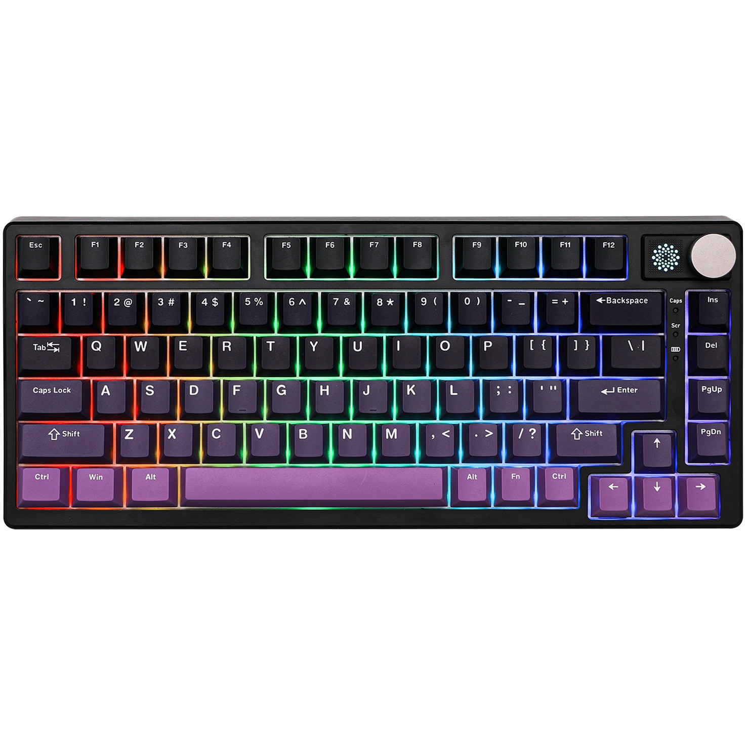 Tastatura gaming mecanica wireless Epomaker HE75 Mag, iluminare RGB