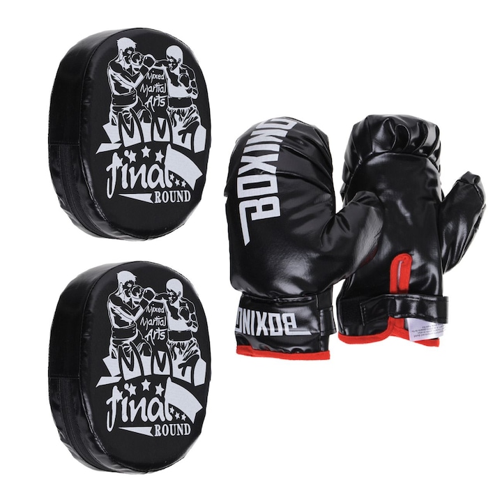Set de Box cu Manusi & Perne Antrenament