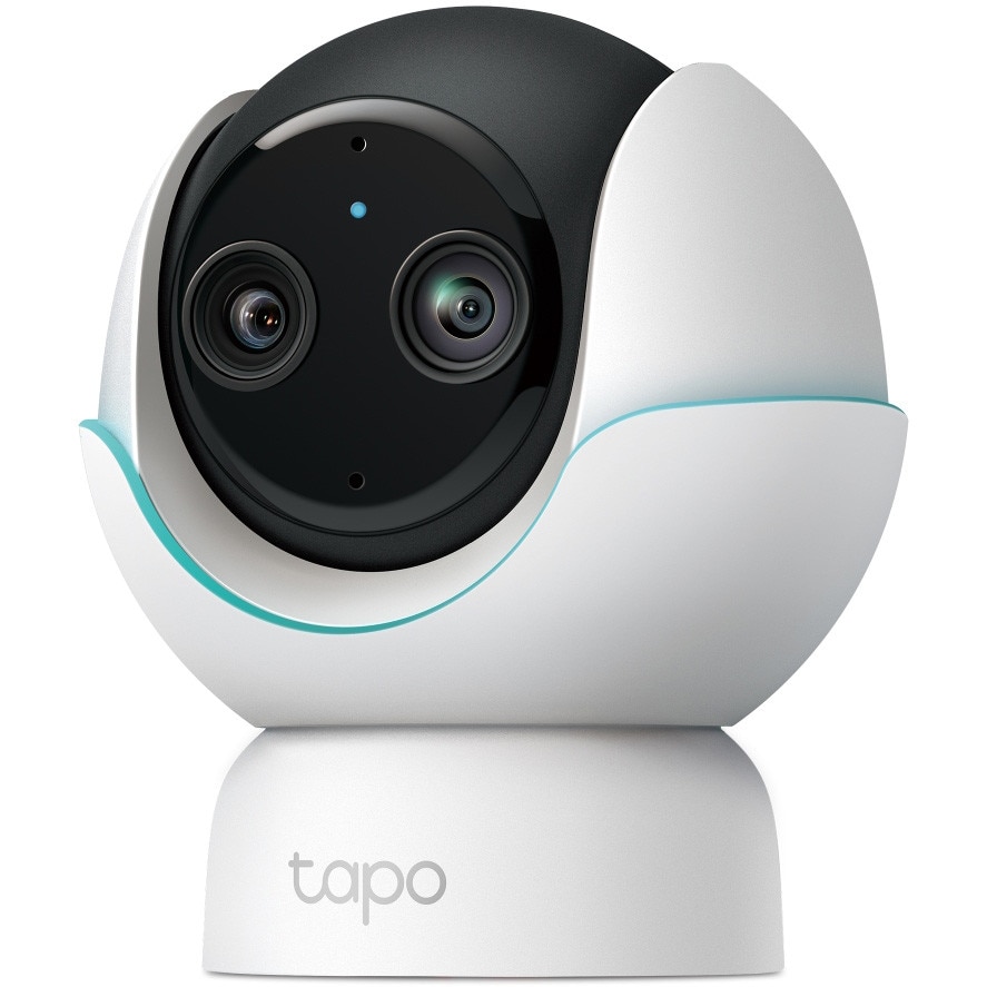 Camera de supraveghere Wireless TP-Link Tapo C840, cu 2 obiective, 2K 4MP si 1080p, vedere 360°, monitorizare bebelusi, detectie: plans bebelus, fata acoperita, audio bidirectional