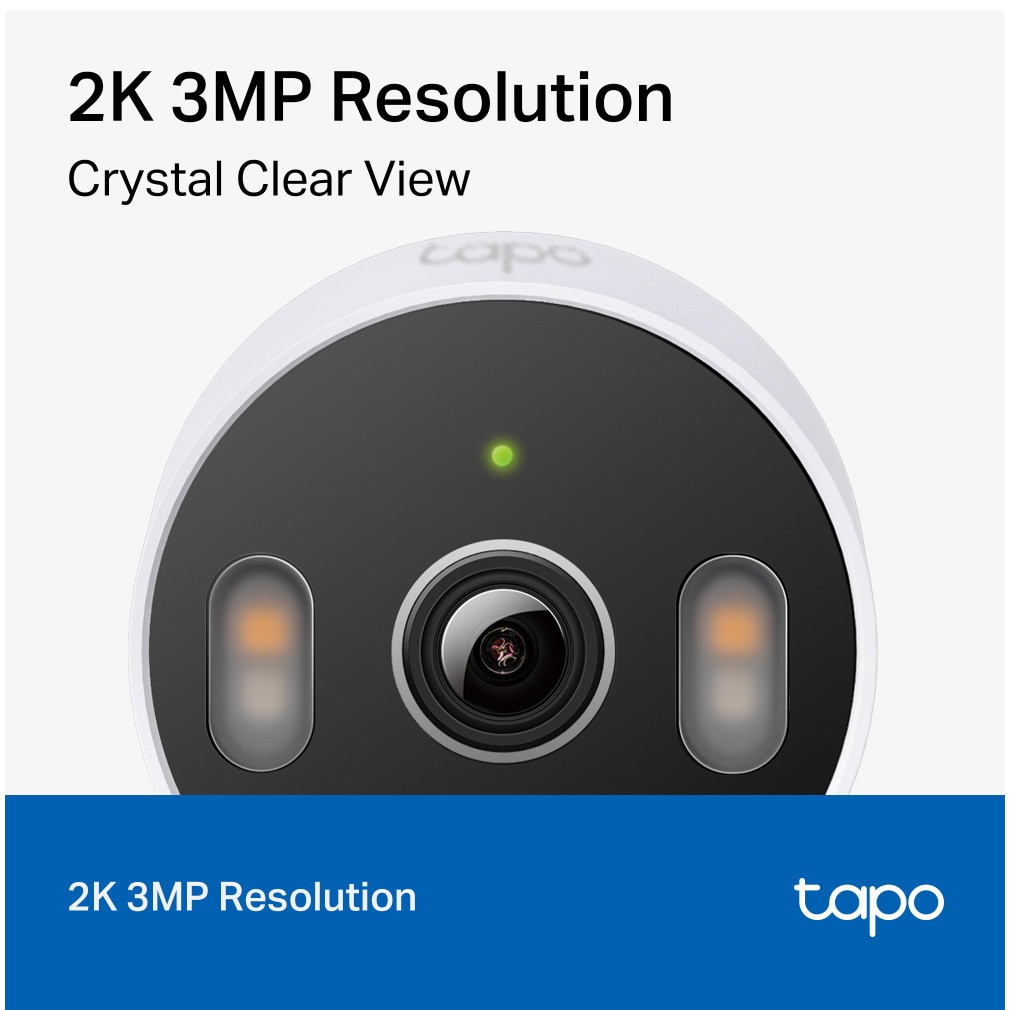 Camera de supraveghere Wireless TP-Link Tapo C113, 3MP 2K, Color Night ...