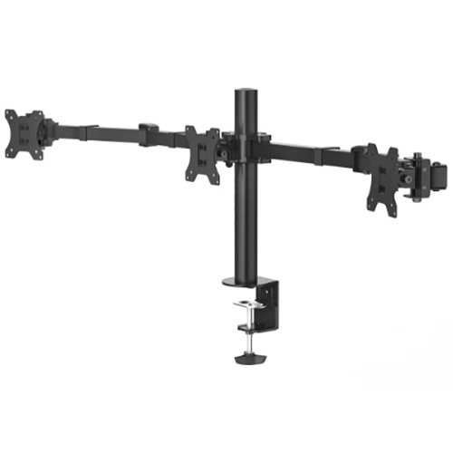 Suport pentru monitor, 3 monitoare, reglabil pe inaltime, pivotant/inclinat, 13" - 27"