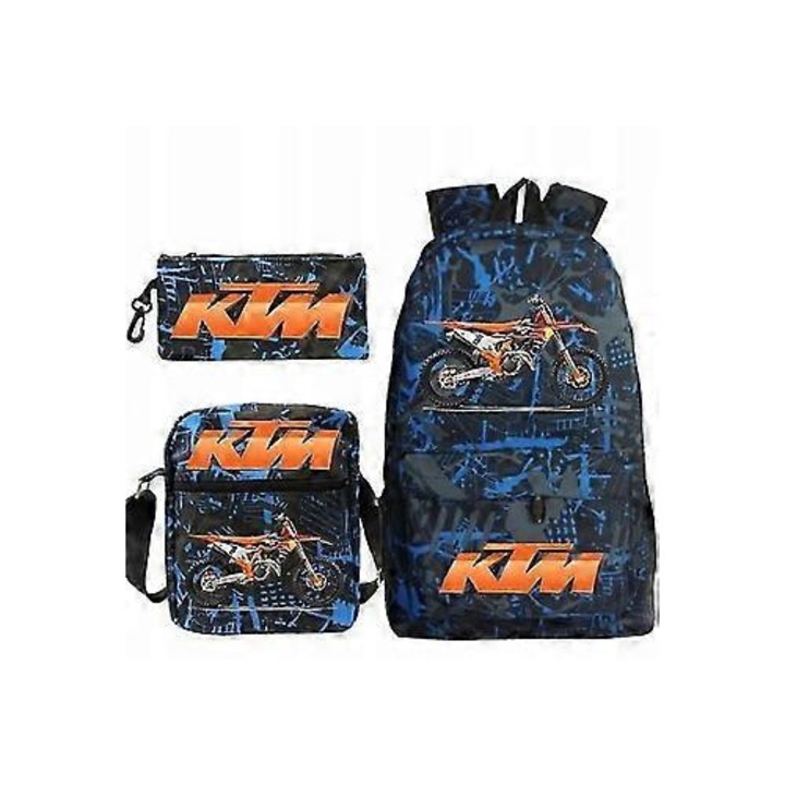 Set ghiozdan si etui Ktm Cross