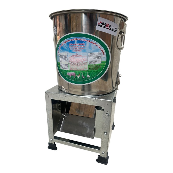 Masina de tocat legume Brillo 5L, motor electric 220W, cu 4 discuri si lingura de lemn