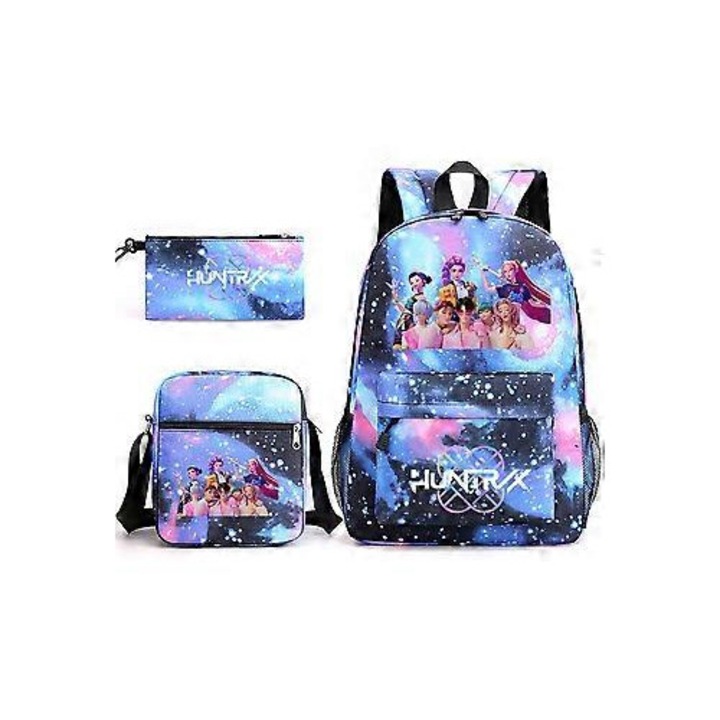 Set 3 Ghiozdane K-Pop Demon Hunters, Multicolor